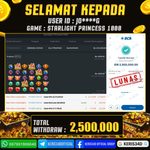 JACKPOT SLOT GACOR MAIN STARLIGHT PRINCESS 1000 23 SEPTEMBER 2026